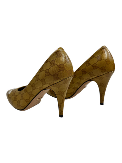 Gucci Adidas GG Coated canvas pumps