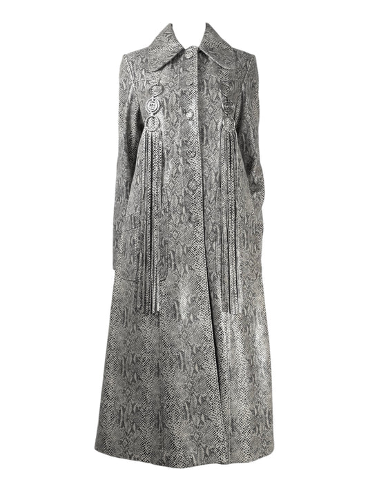 Gucci Alessandro Michele - Spring/Summer 2020  Look 78  Grey python-effect calfskin coat