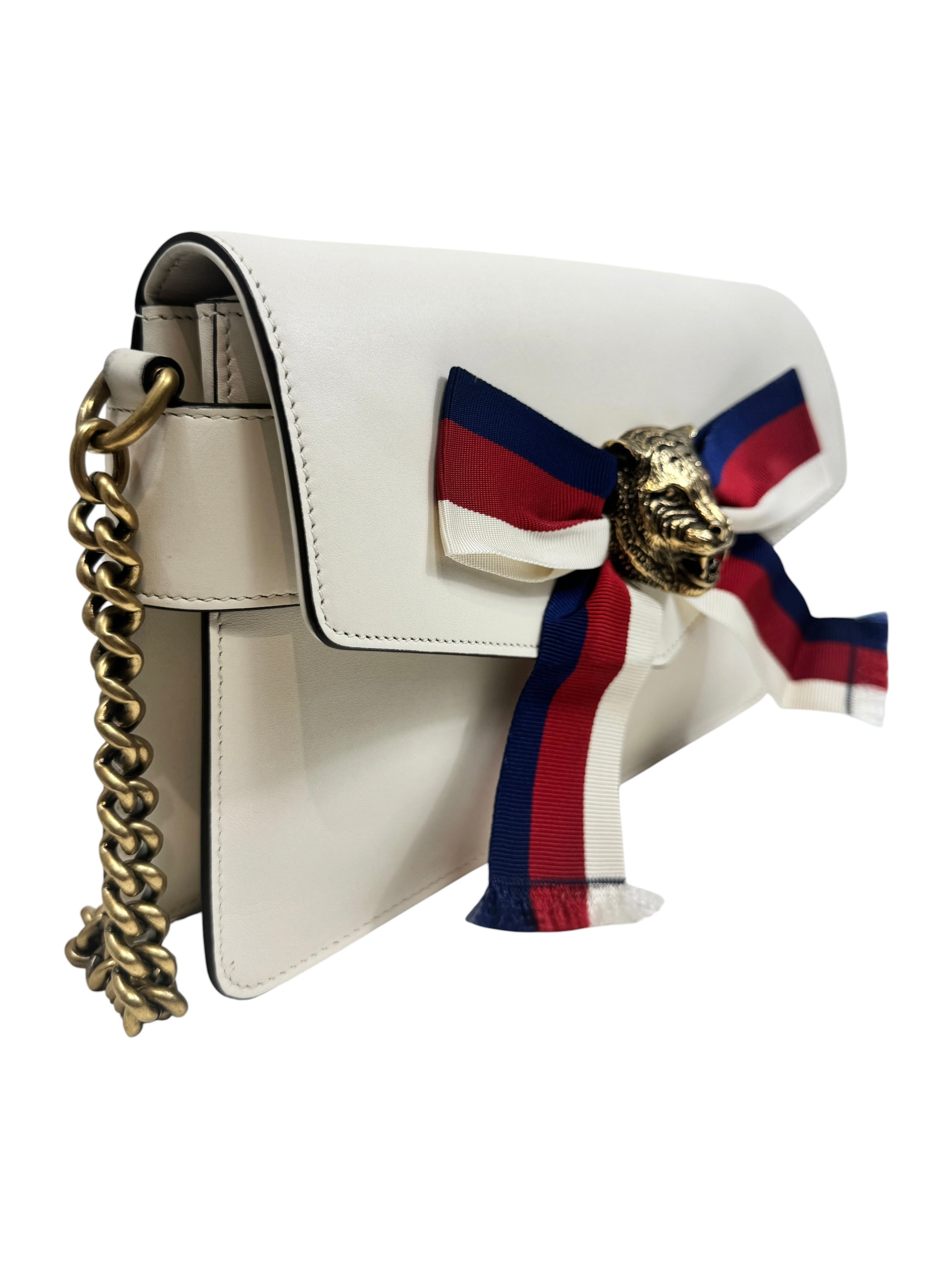 Gucci Alessandro Michele 2016 Broadway white calfskin bag