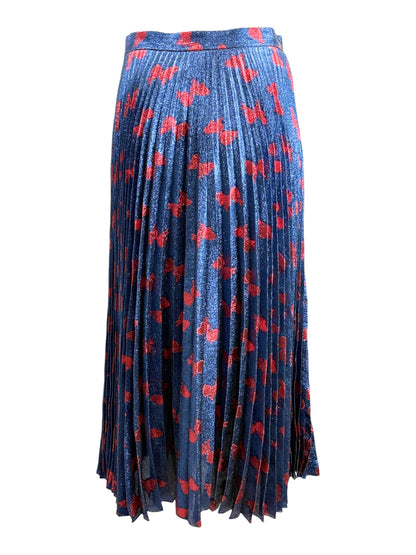 Gucci Alessandro Michele 2017 pleated lame skirt bow