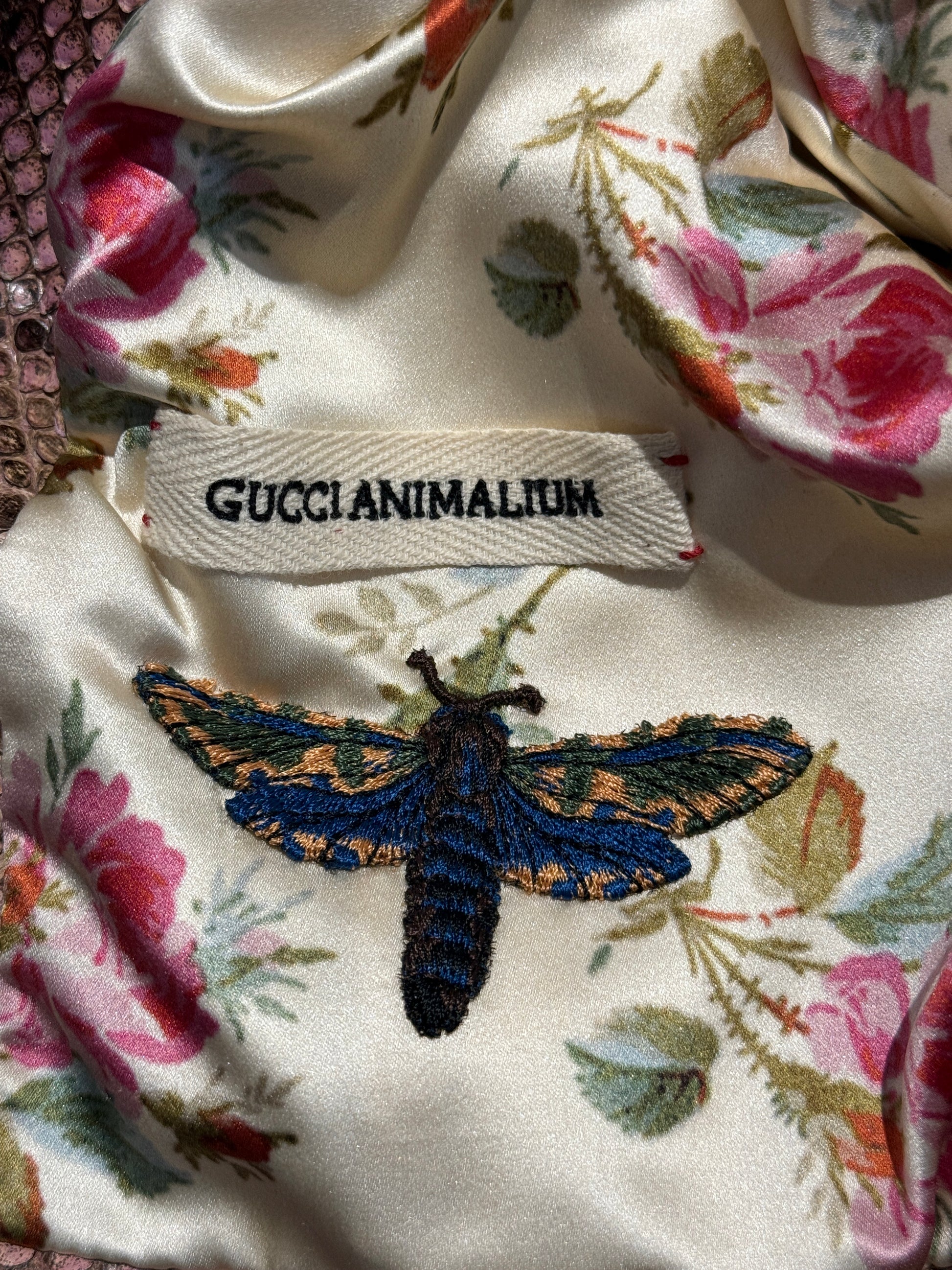 Gucci Alessandro Michele Fall 2017 Look 33 snakeskin rhinestones jacket