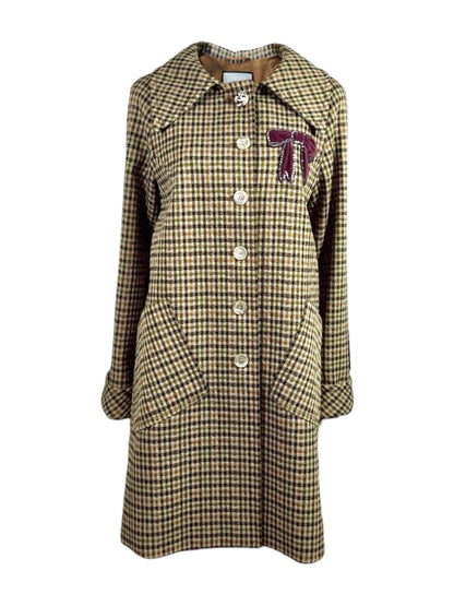 Gucci Alessandro Michele Fall 2017 Plaid pattern coat