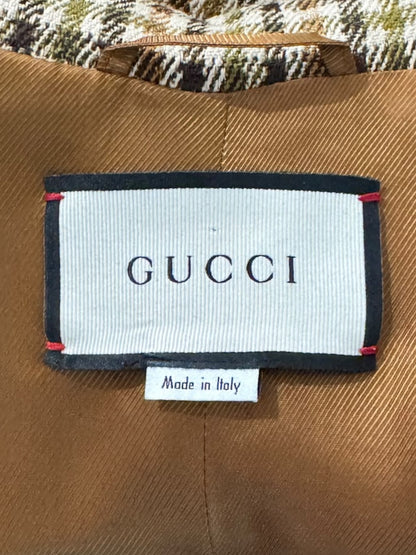 Gucci Alessandro Michele Fall 2017 Plaid pattern coat