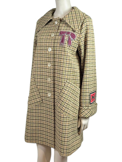 Gucci Alessandro Michele Fall 2017 Plaid pattern coat