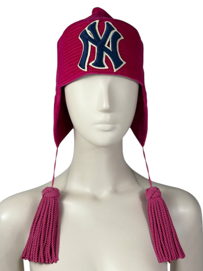 Gucci Alessandro Michele Fall 2018 Look 52 Pink tassel hat 