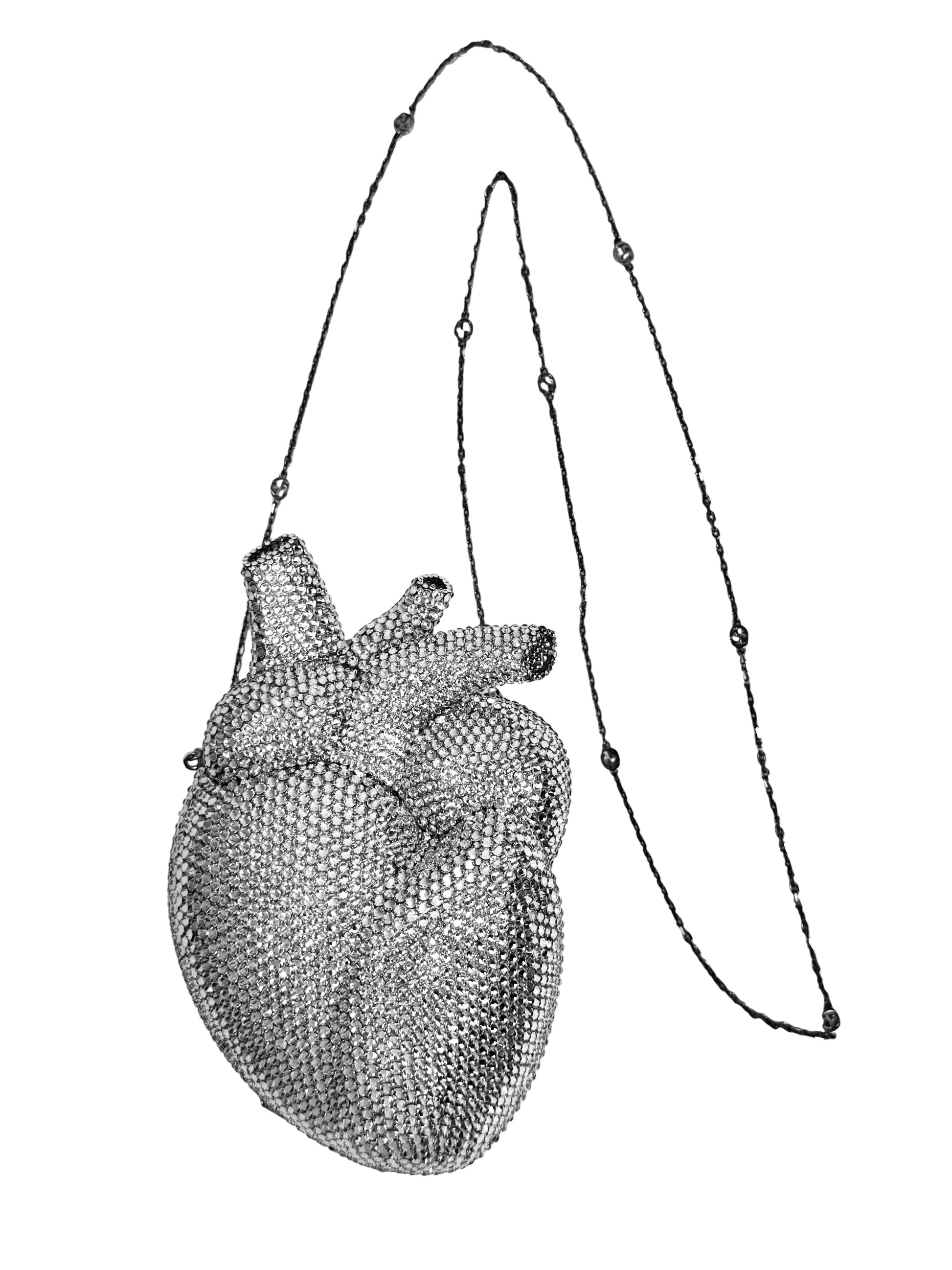 Gucci Alessandro Michele Fall 2021 Heart crystal bag