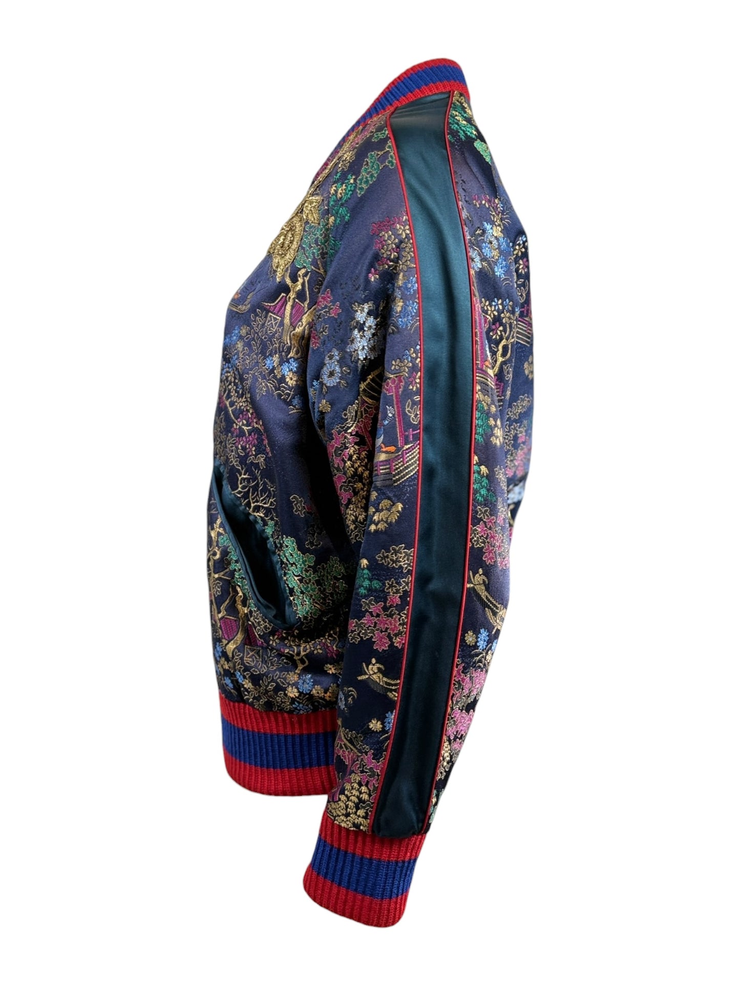 Gucci Alessandro Michele Menswear Spring 2017 Donald bombers jacquard