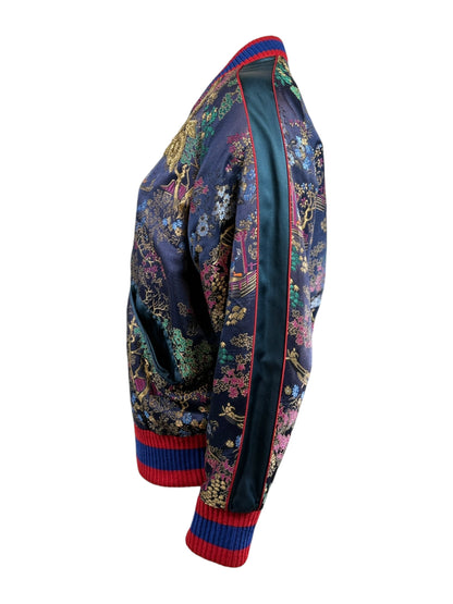 Gucci Alessandro Michele Menswear Spring 2017 Donald bombers jacquard