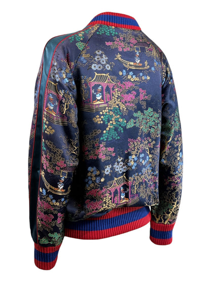 Gucci Alessandro Michele Menswear Spring 2017 Donald bombers jacquard