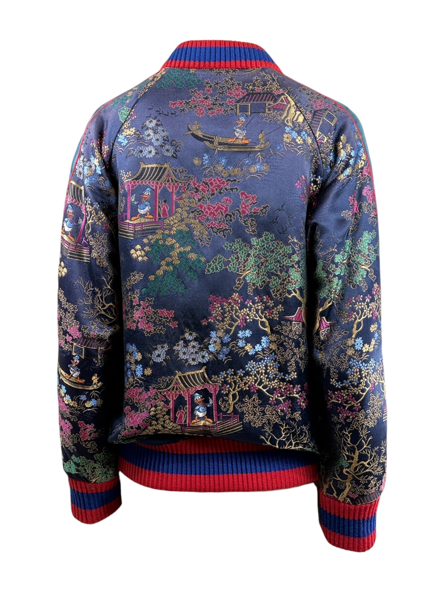 Gucci Alessandro Michele Menswear Spring 2017 Donald bombers jacquard