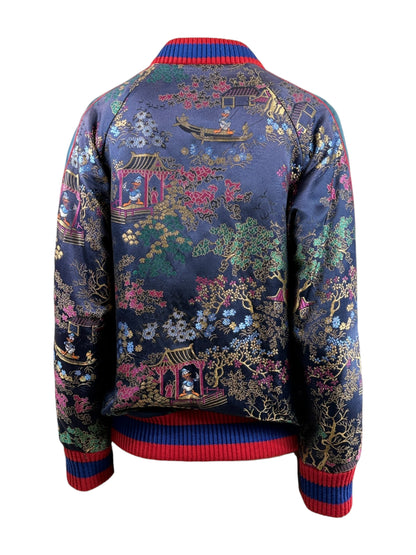 Gucci Alessandro Michele Menswear Spring 2017 Donald bombers jacquard