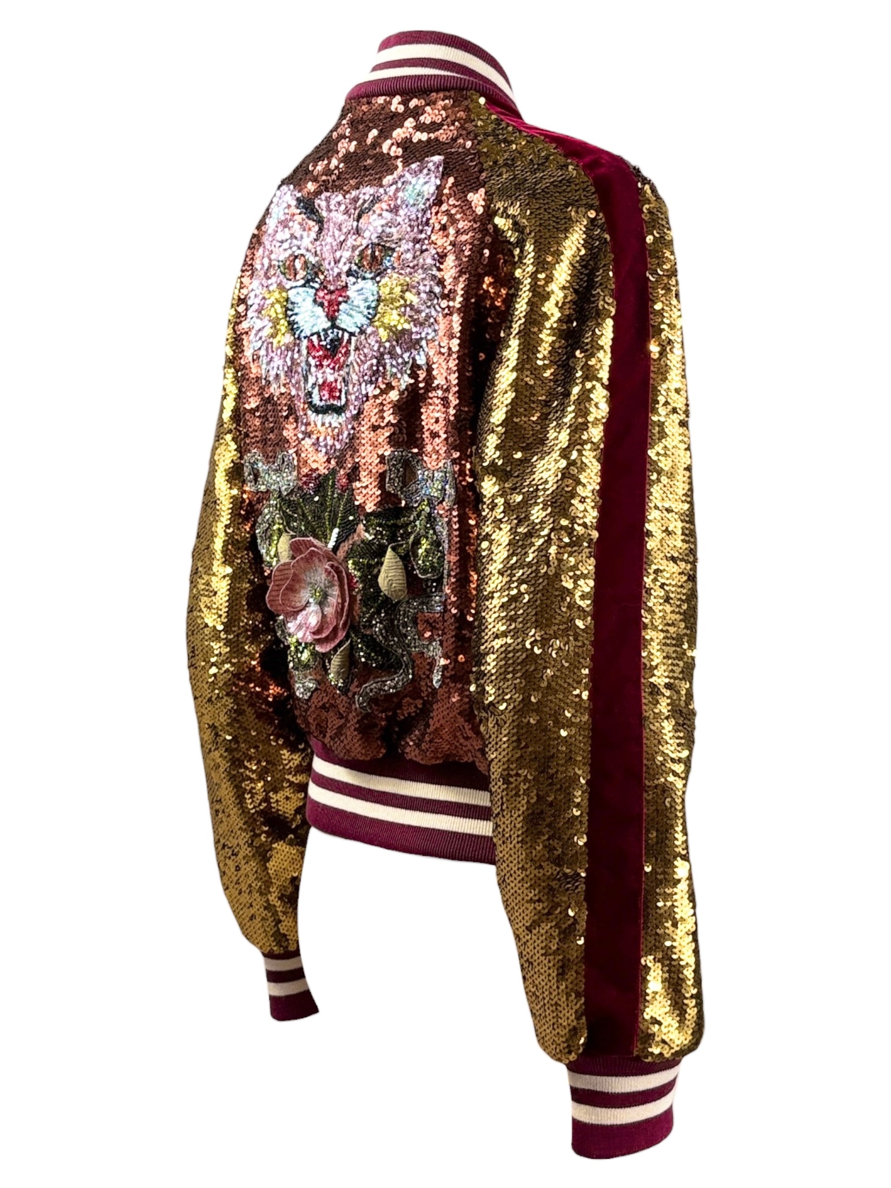 Gucci Alessandro Michele Prefall 2017 Look 14 Embellished bombers crystal