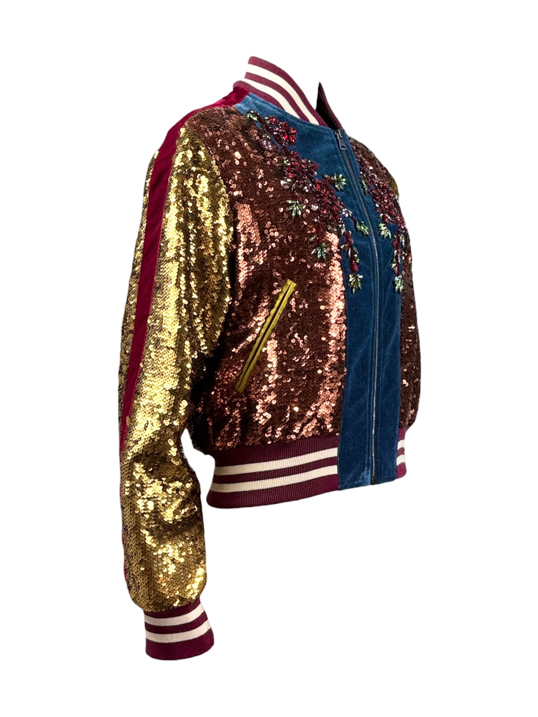 Gucci Alessandro Michele Prefall 2017 Look 14 Embellished bombers crystal