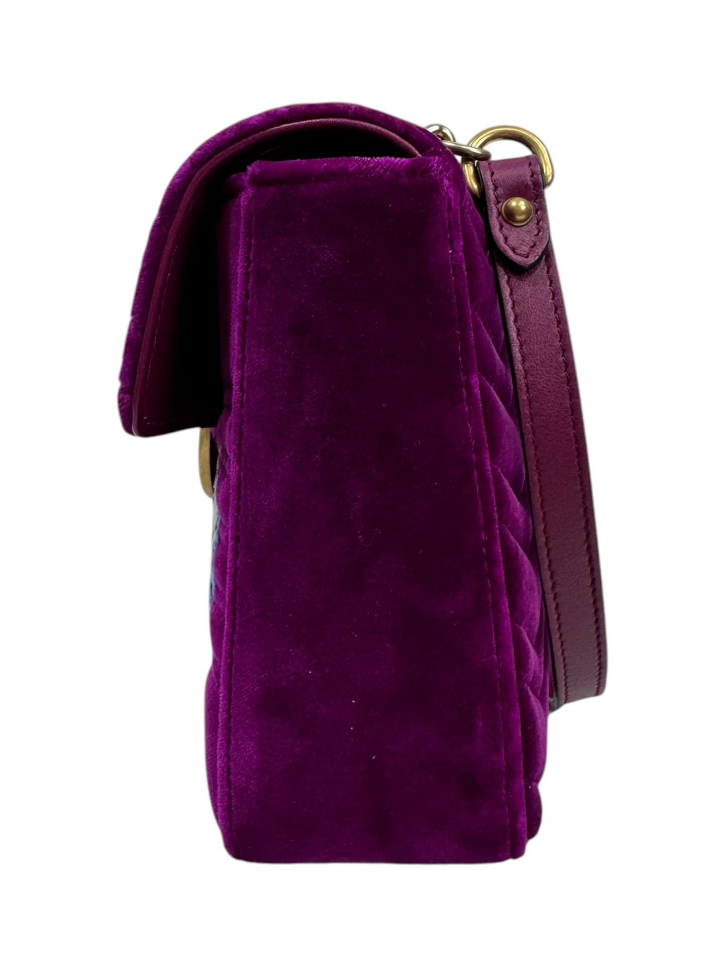 Gucci Alessandro Michele Prefall 2017 Loved Marmont embroidered velvet bag