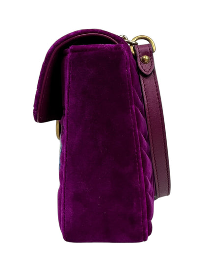 Gucci Alessandro Michele Prefall 2017 Loved Marmont embroidered velvet bag