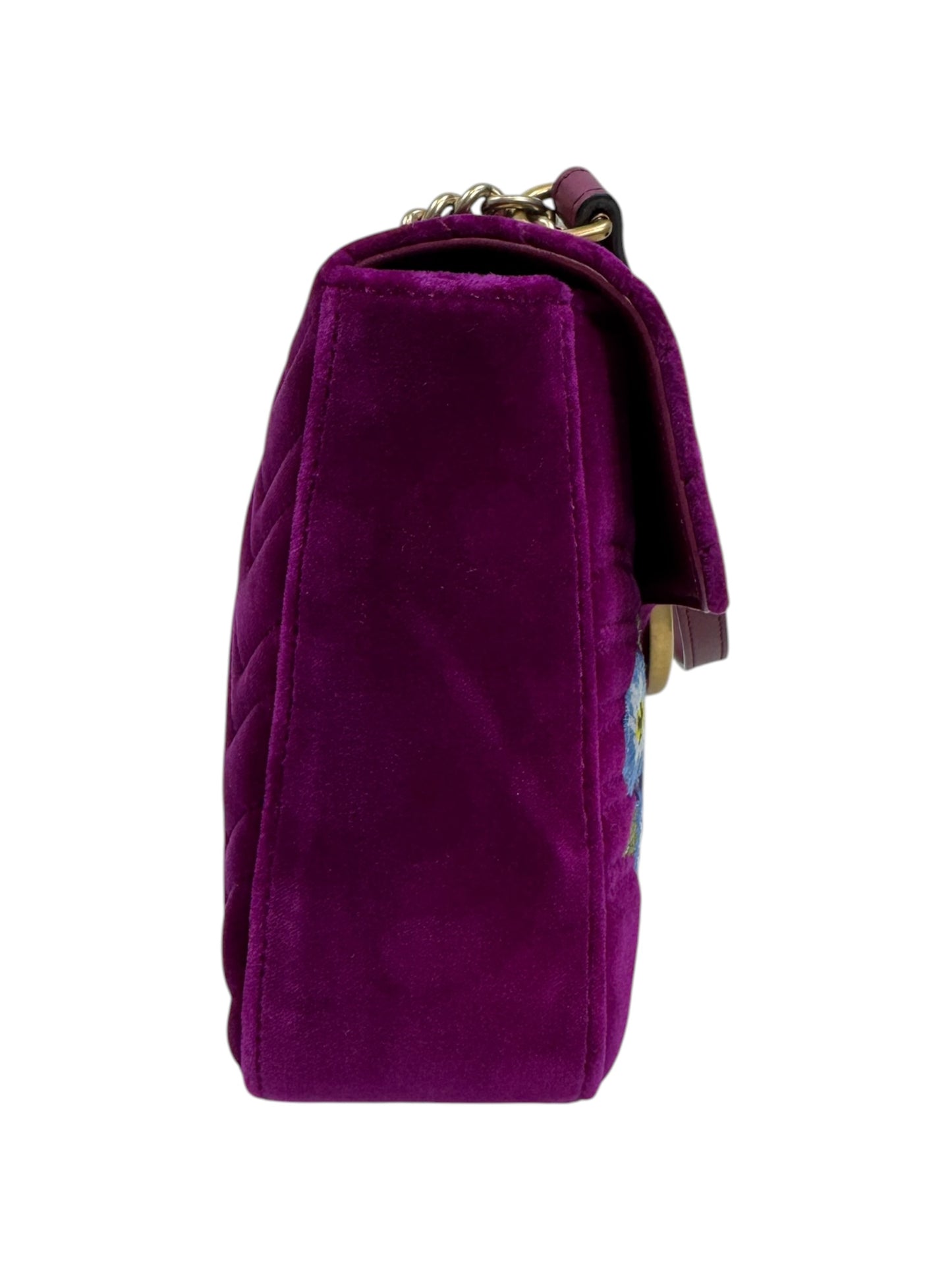 Gucci Alessandro Michele Prefall 2017 Loved Marmont embroidered velvet bag