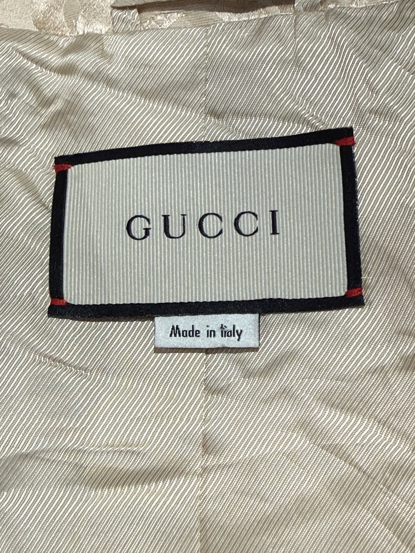 Gucci Alessandro Michele Prefall 2018 Trouser suit gold jacquard 