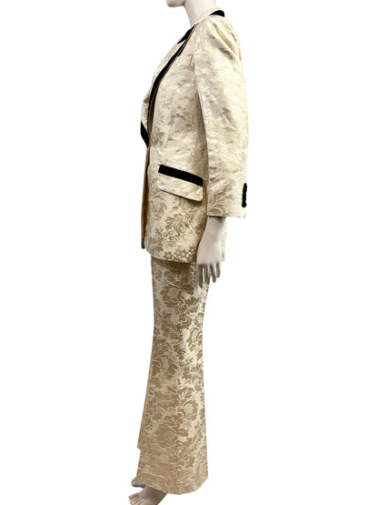 Gucci Alessandro Michele Prefall 2018 Trouser suit gold jacquard 