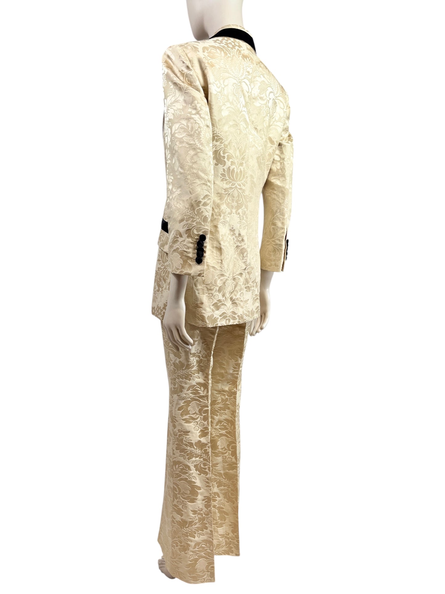 Gucci Alessandro Michele Prefall 2018 Trouser suit gold jacquard 