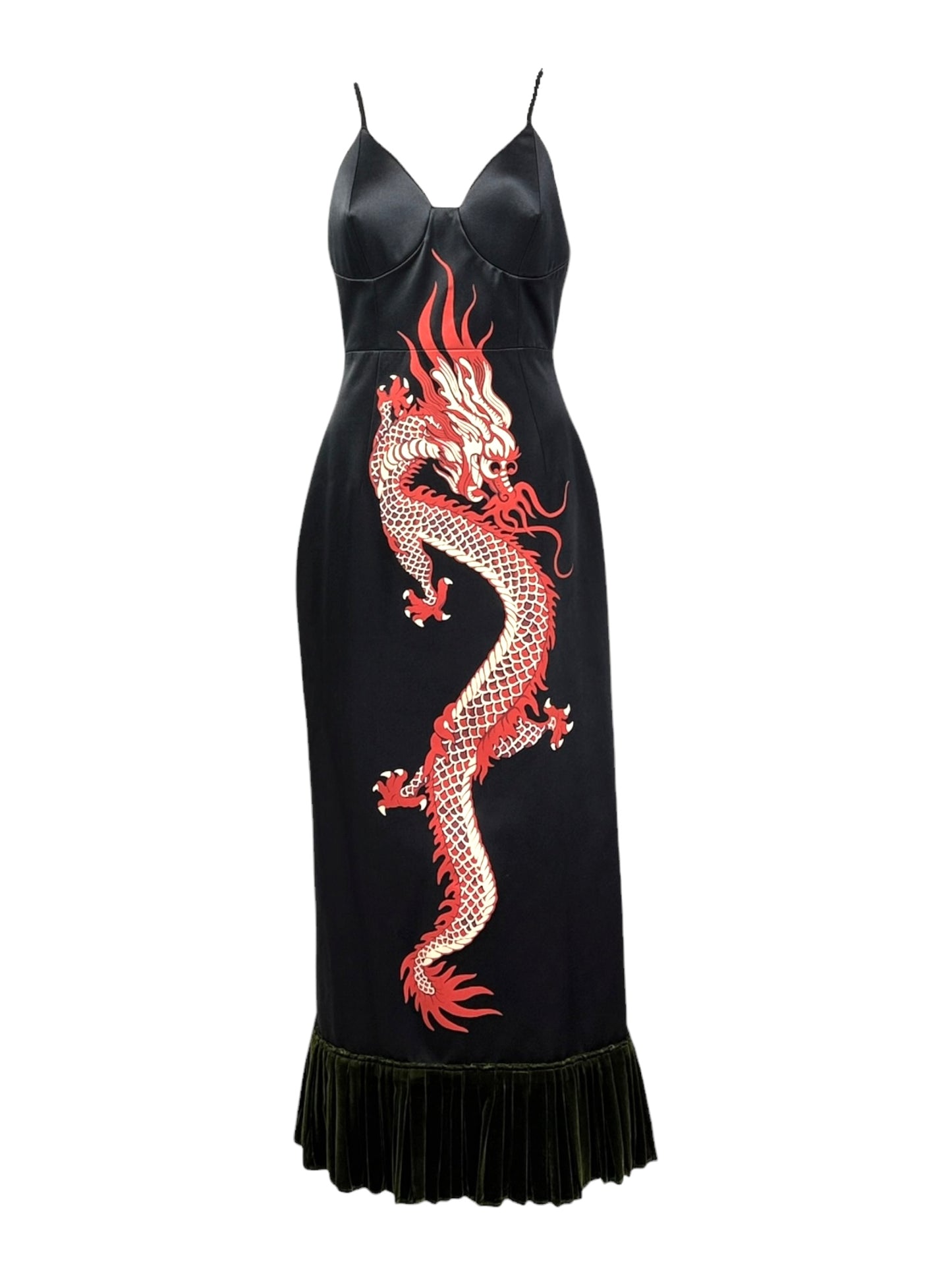 Gucci Alessandro Michele Spring 2022 Look 93 dragon dress