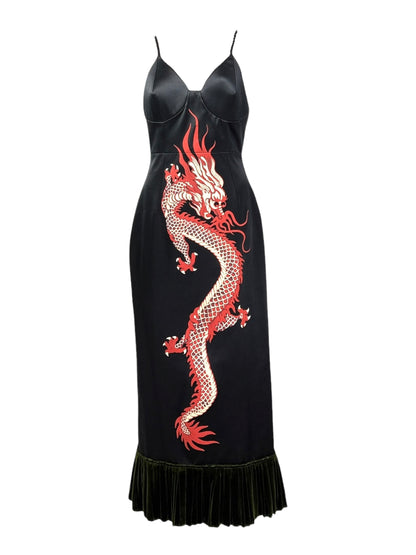 Gucci Alessandro Michele Spring 2022 Look 93 dragon dress