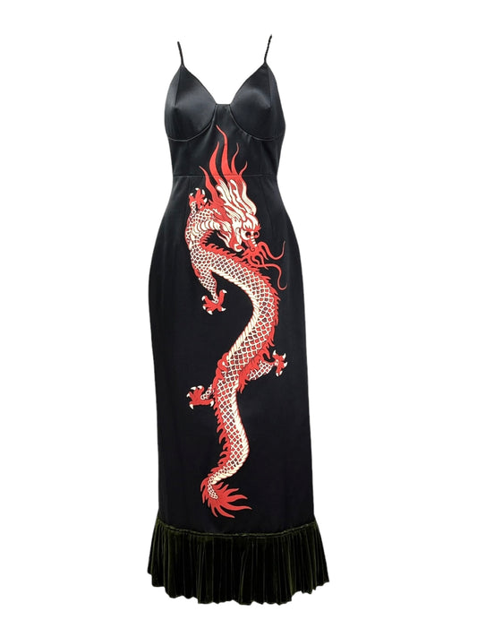Gucci Alessandro Michele Spring 2022 Look 93 dragon dress