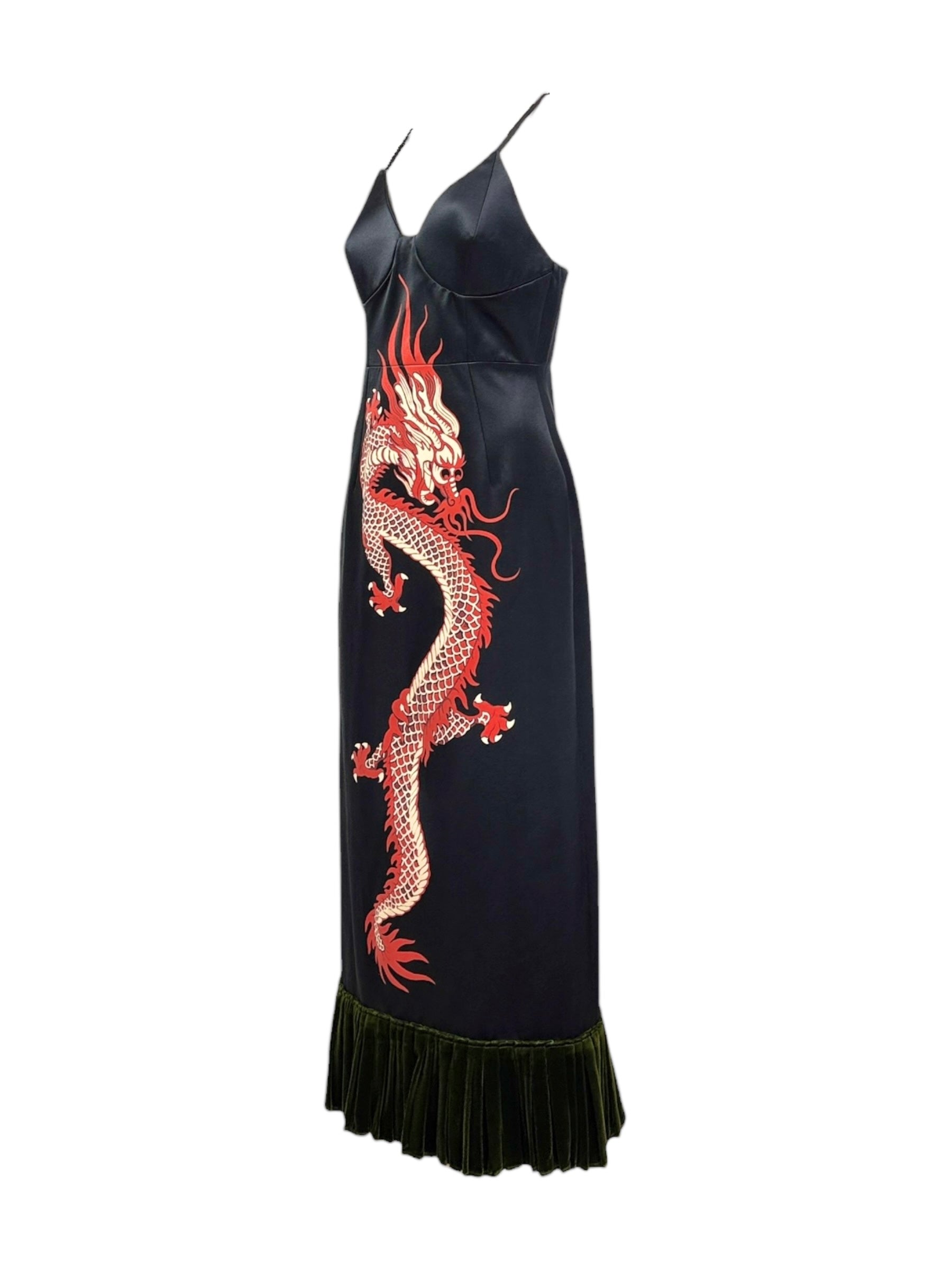 Gucci Alessandro Michele Spring 2022 Look 93 dragon dress