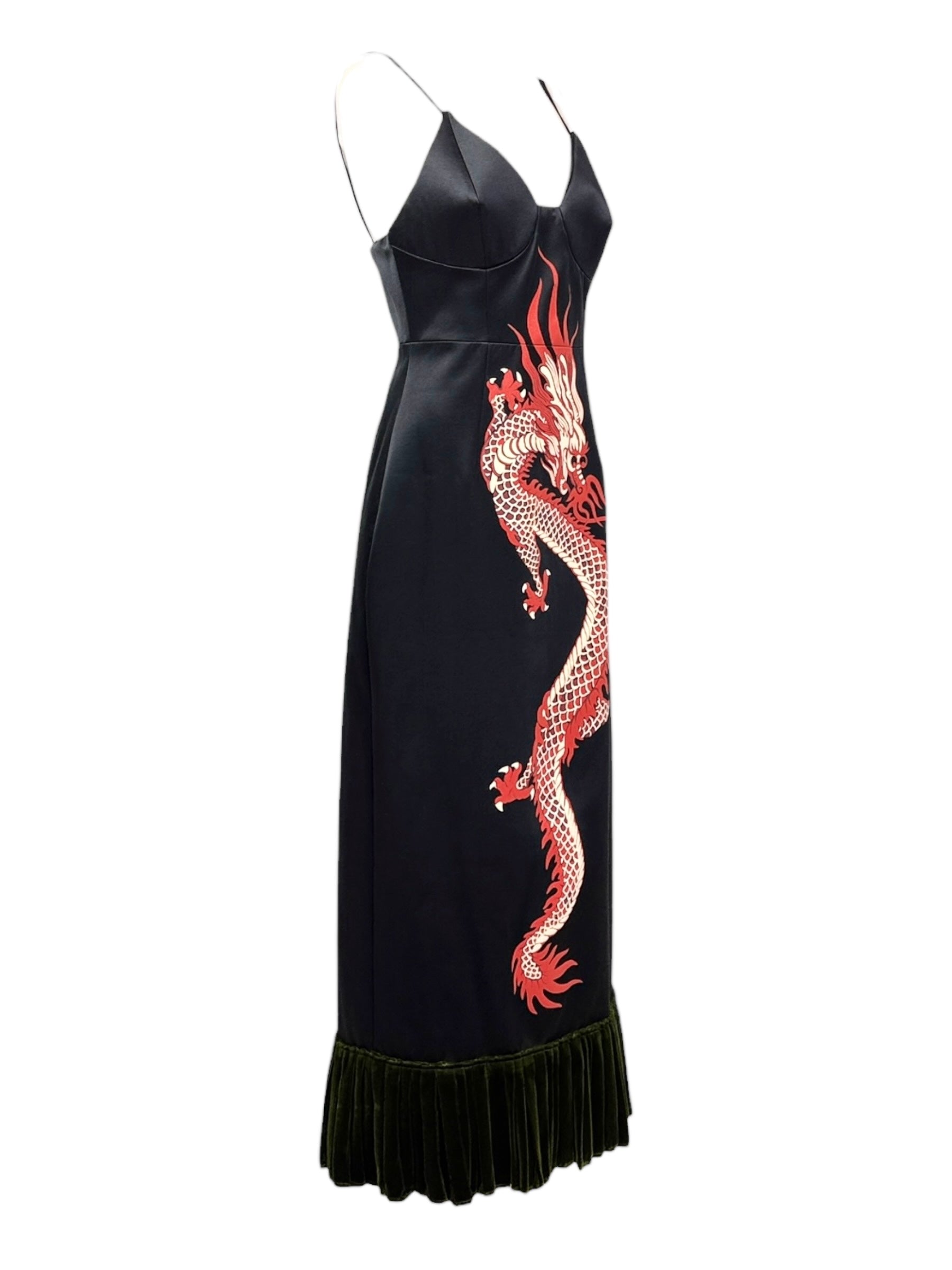 Gucci Alessandro Michele Spring 2022 Look 93 dragon dress