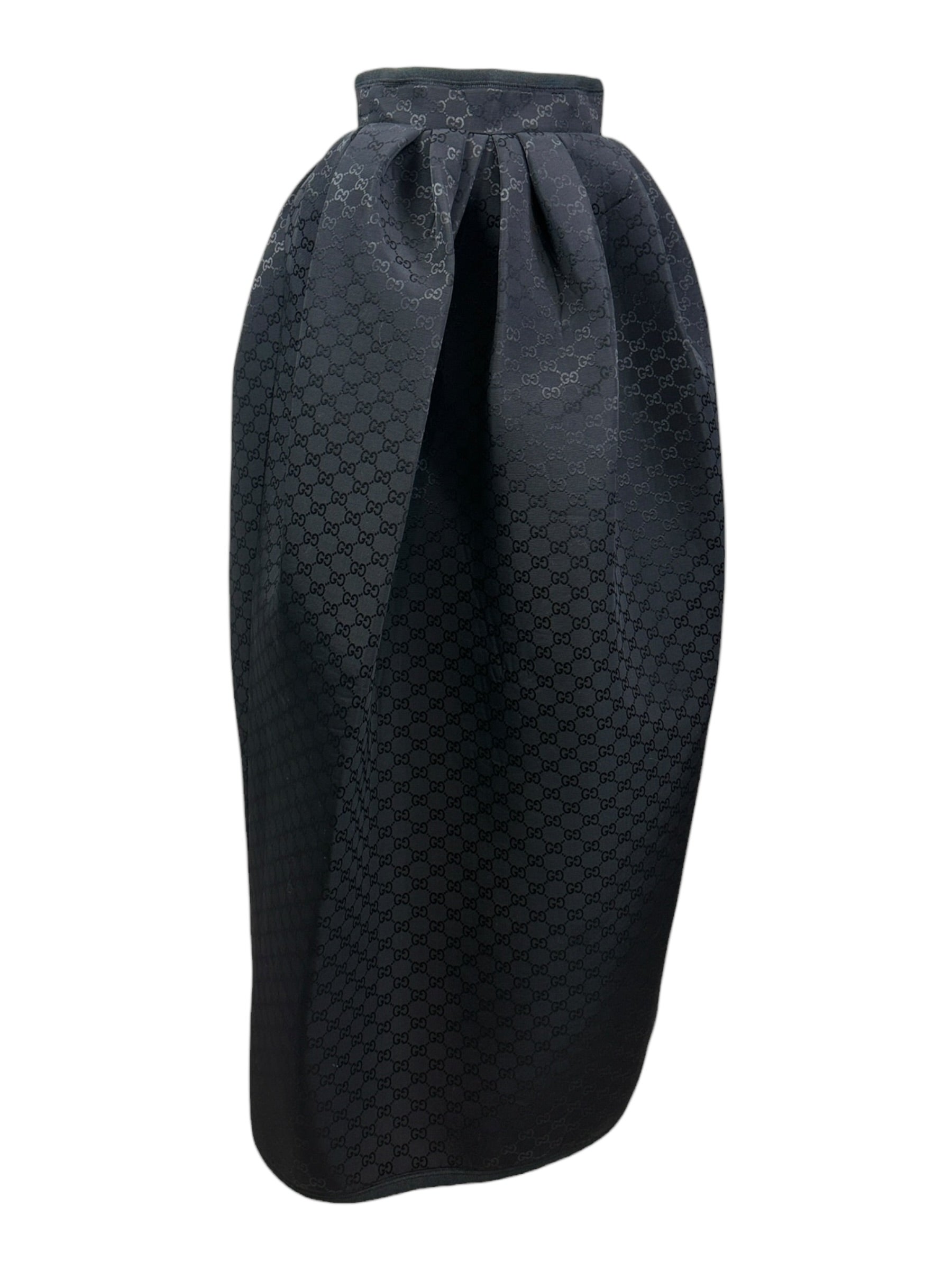 Gucci Bubble black GG skirt