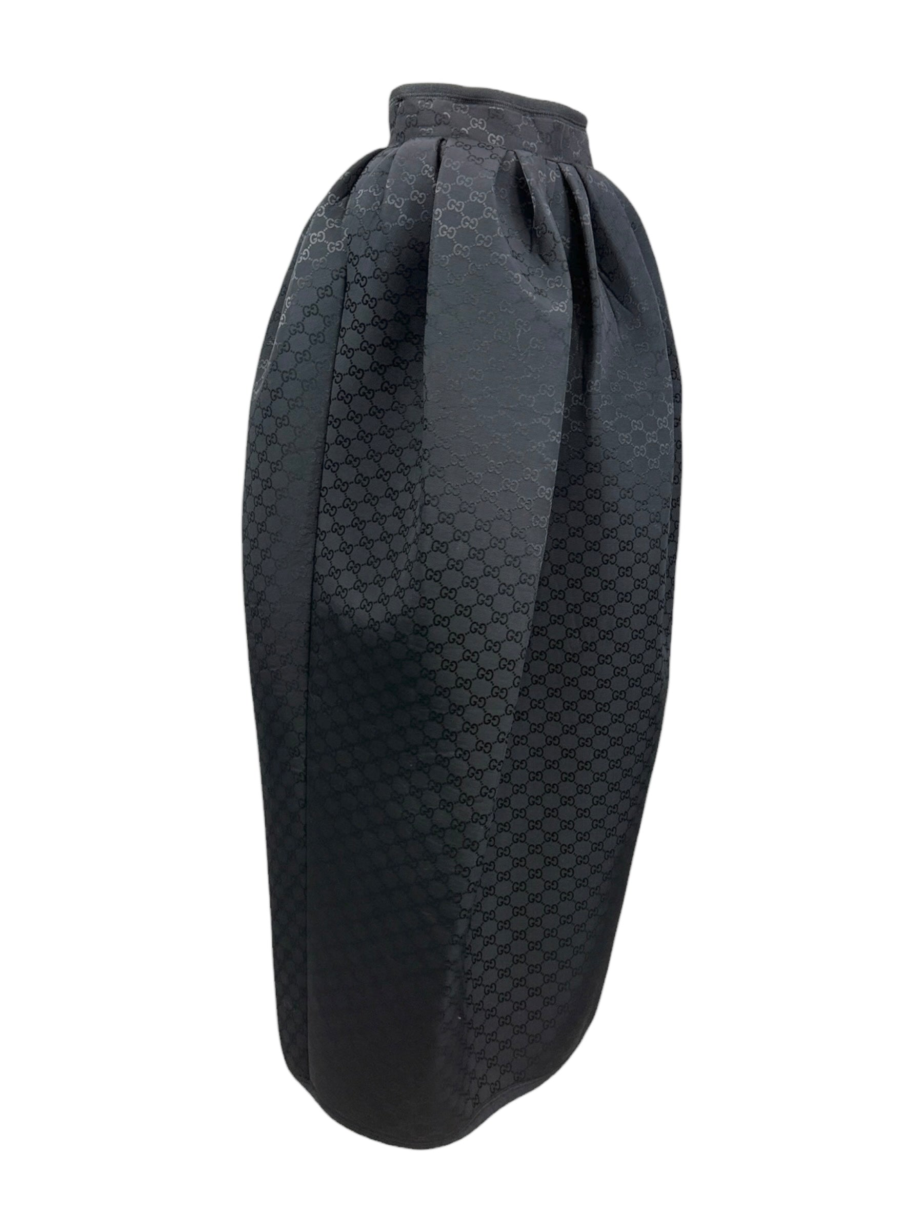 Gucci Bubble black GG skirt