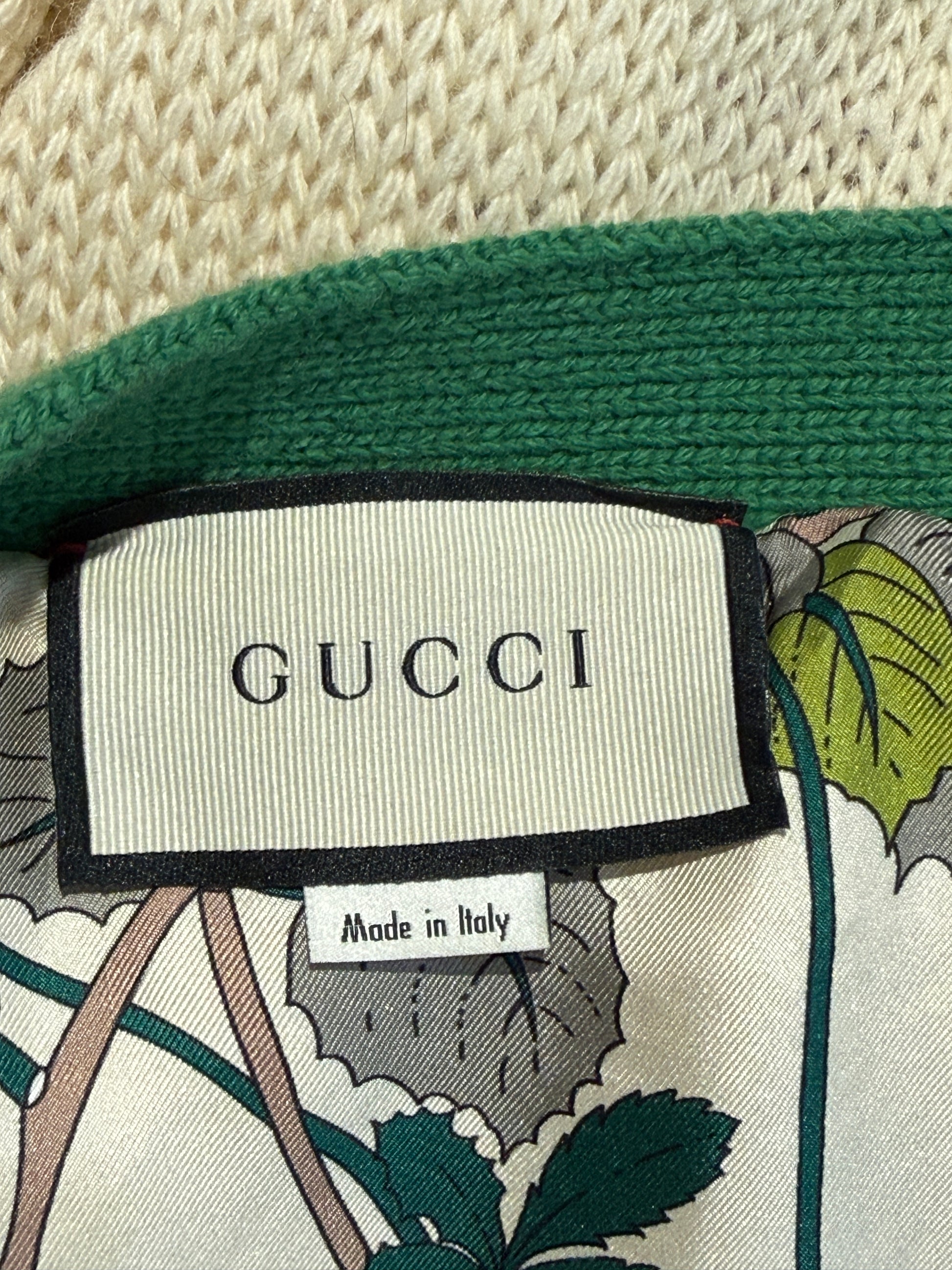 Gucci Flora knitted relief cardigan