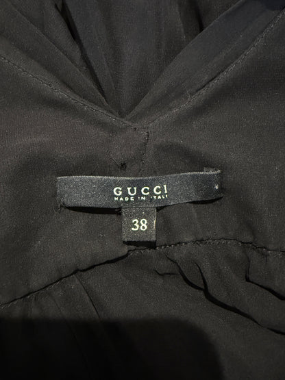 Gucci Frida Giannini Fall 2005 black pleated top