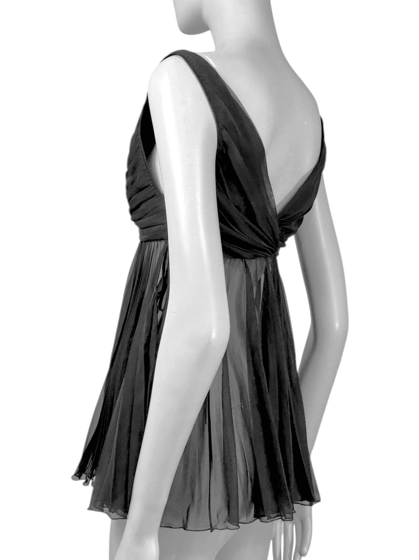 Gucci Frida Giannini Fall 2005 black pleated top
