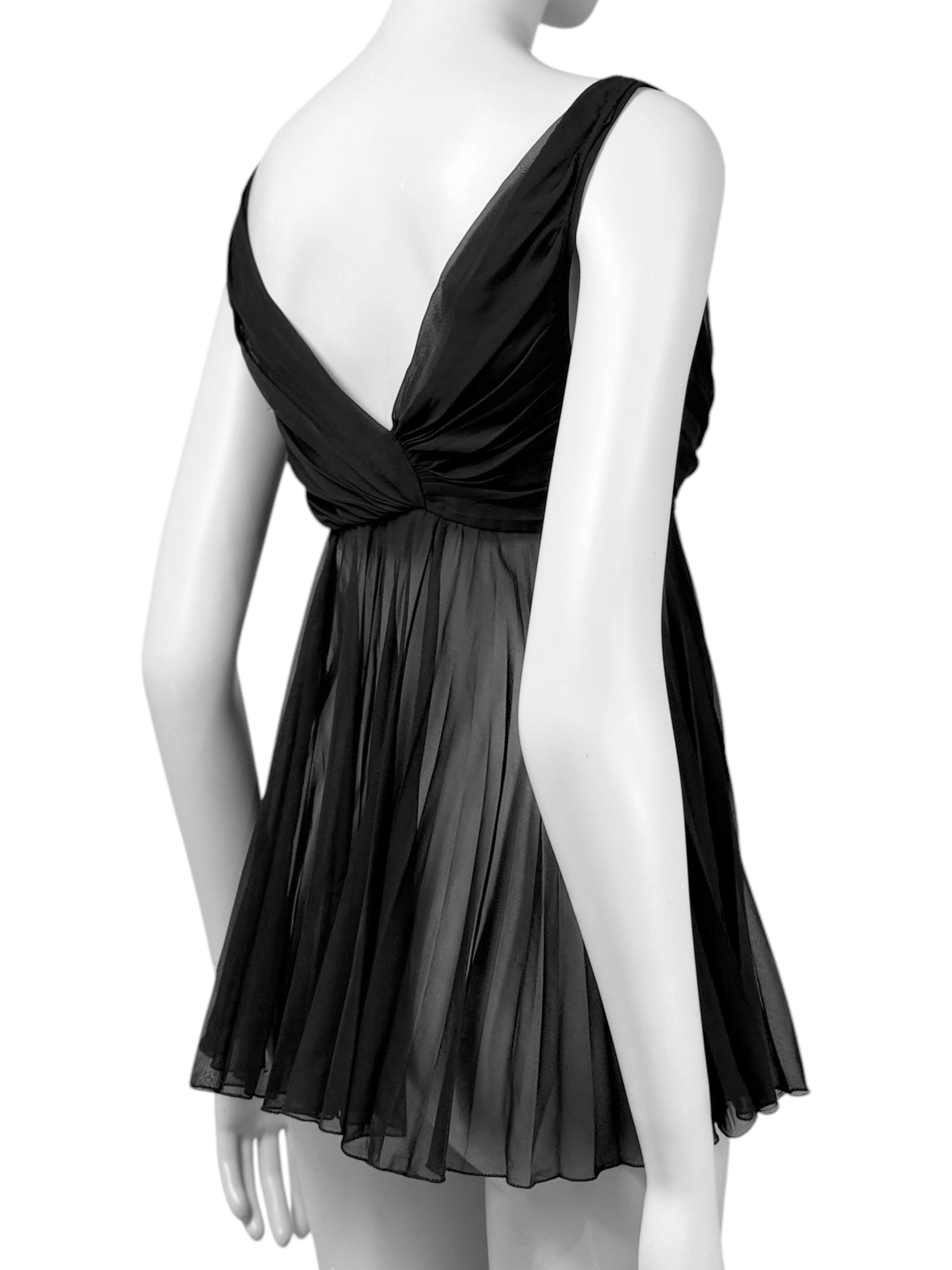 Gucci Frida Giannini Fall 2005 black pleated top