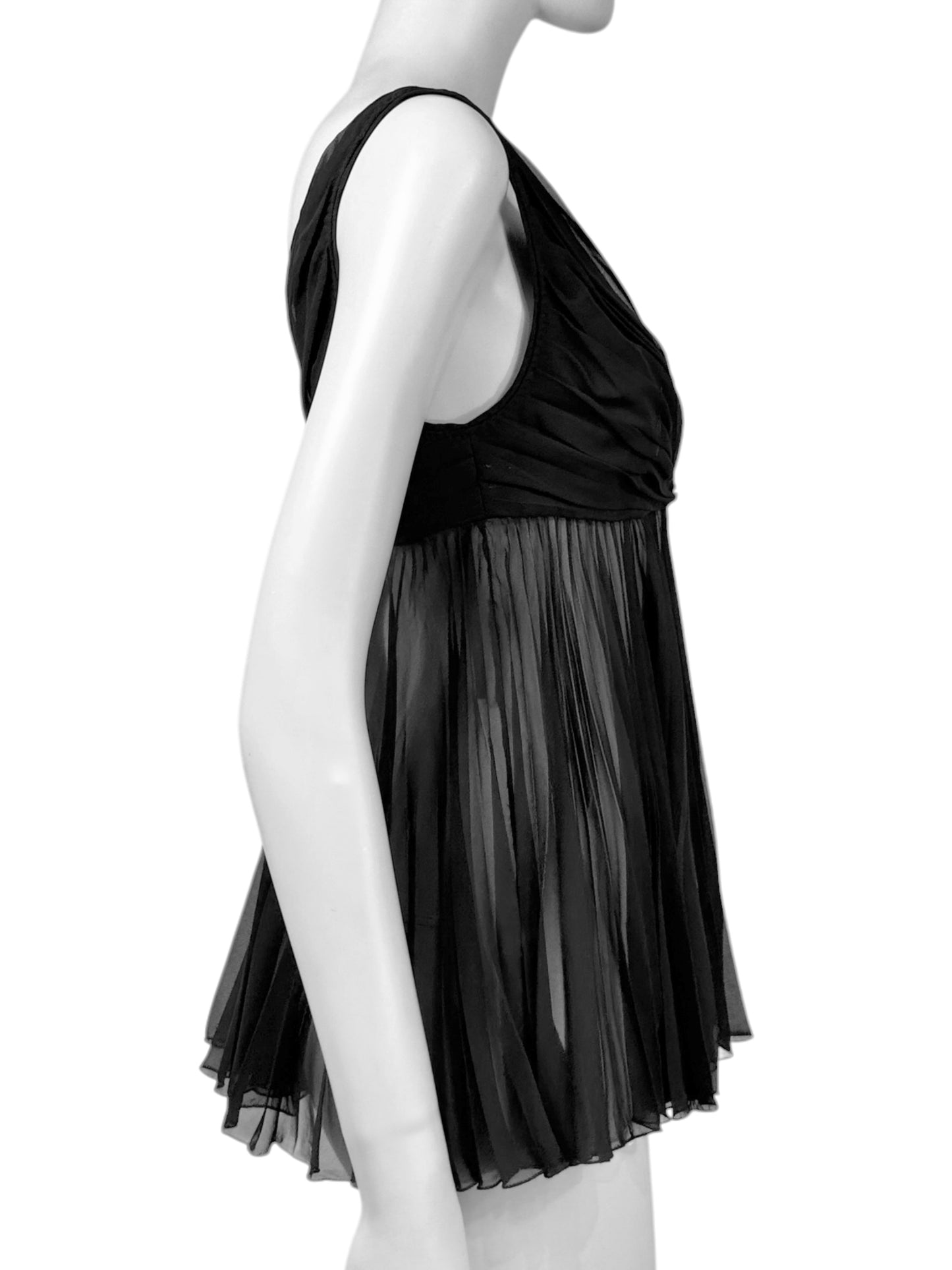 Gucci Frida Giannini Fall 2005 black pleated top