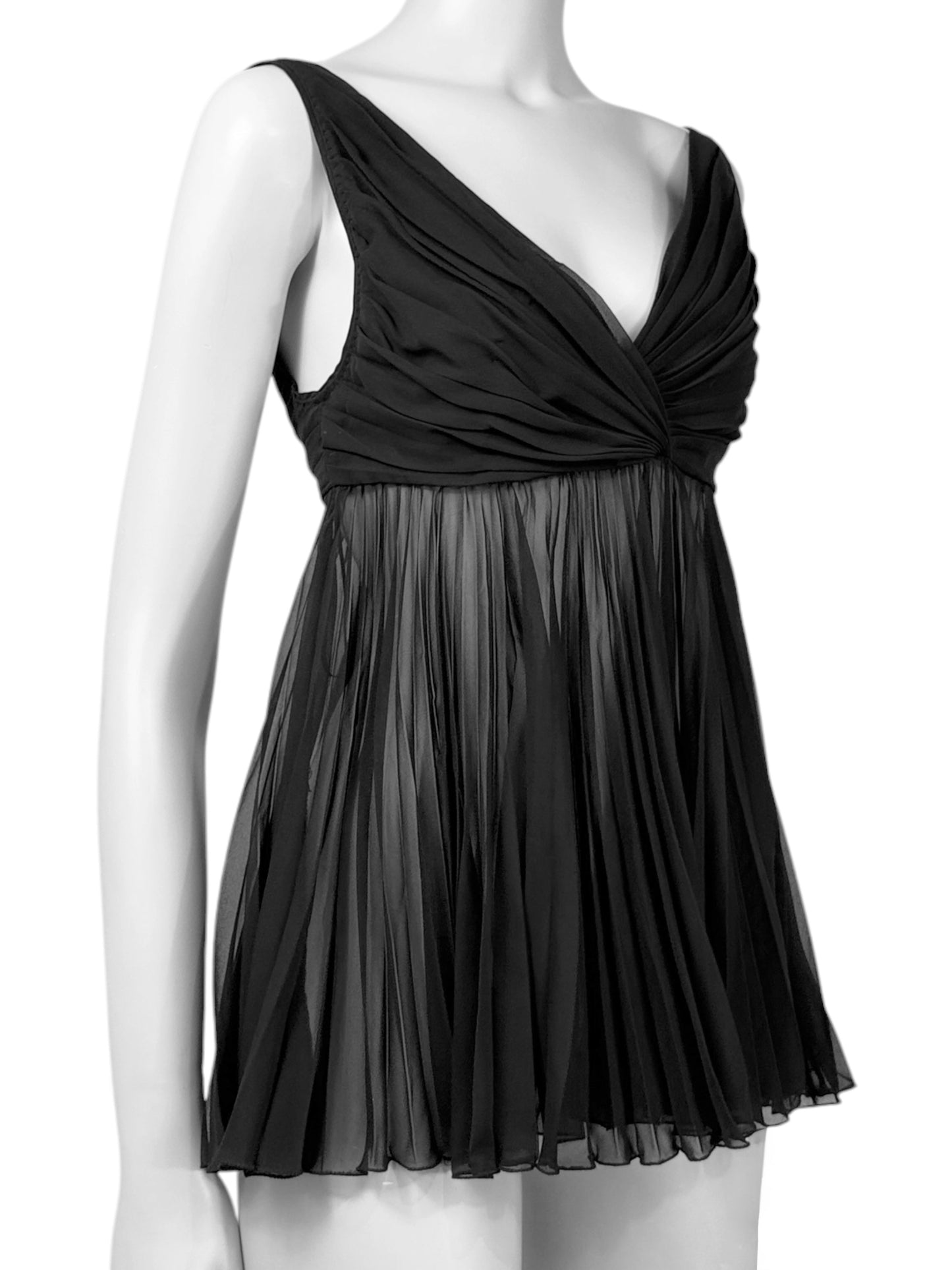 Gucci Frida Giannini Fall 2005 black pleated top