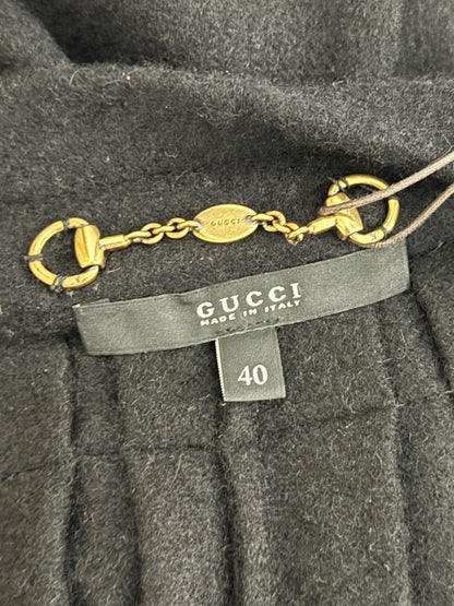 Gucci Frida Giannini Fall 2012 Look 29 Black cashmere cape