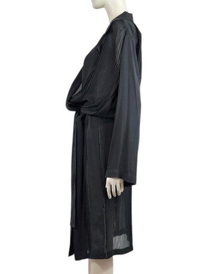 Gucci Frida Giannini Fall 2013 Black silk crepe trench coat