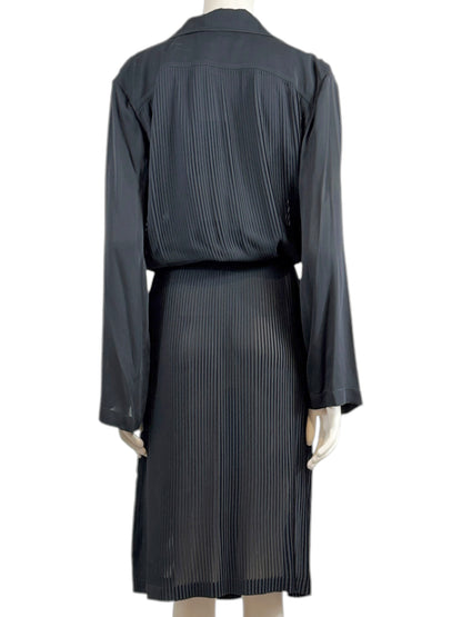 Gucci Frida Giannini Fall 2013 Black silk crepe trench coat