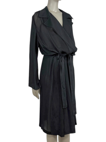 Gucci Frida Giannini Fall 2013 Black silk crepe trench coat