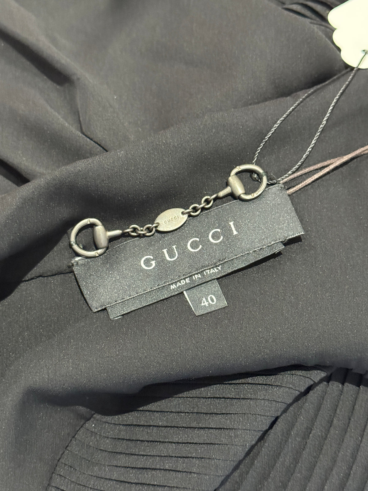 Gucci Frida Giannini Fall 2013 Black silk crepe trench coat