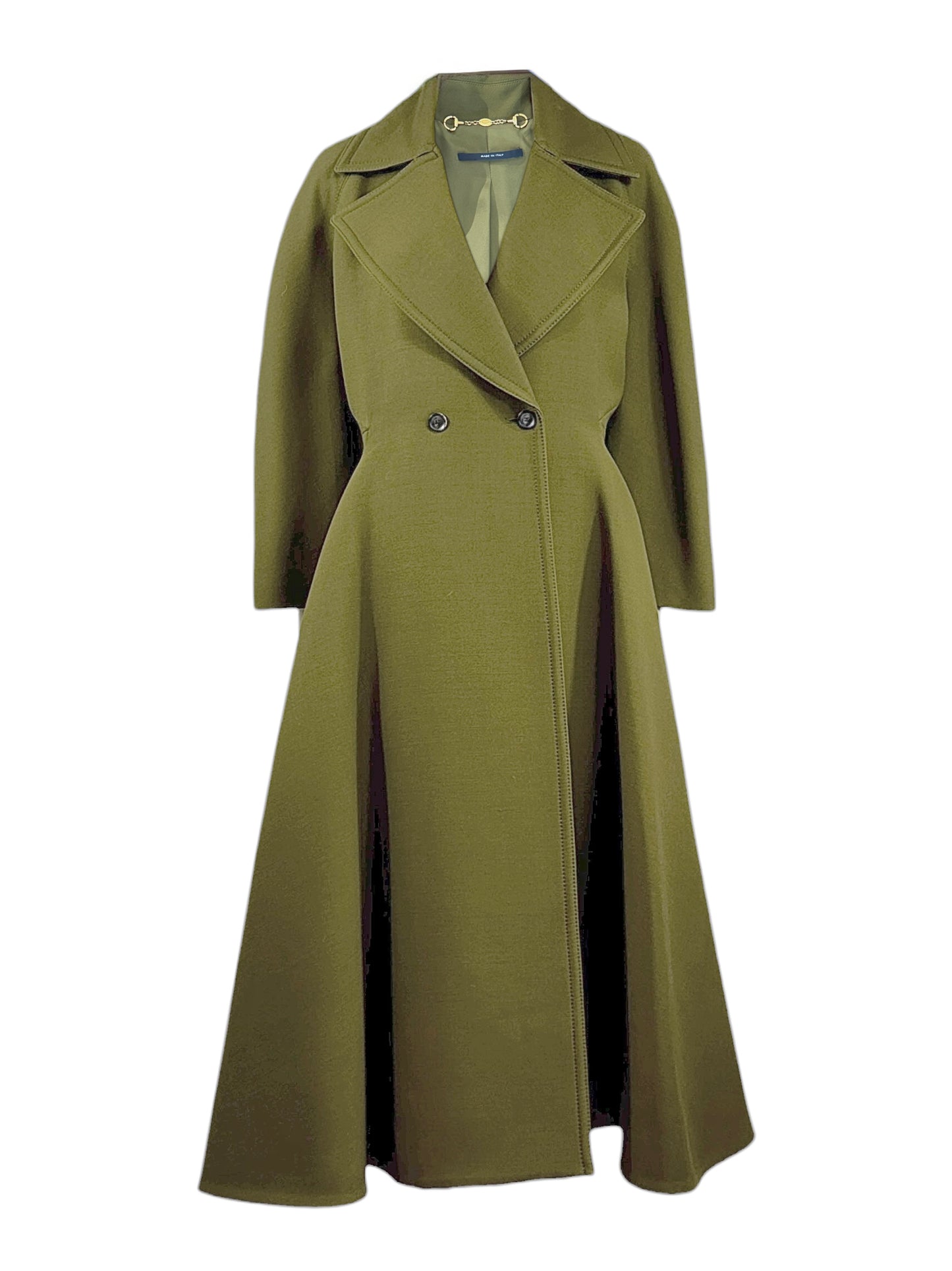 Gucci Frida Giannini Prefall 2013 Look 18 Kaki wool coat