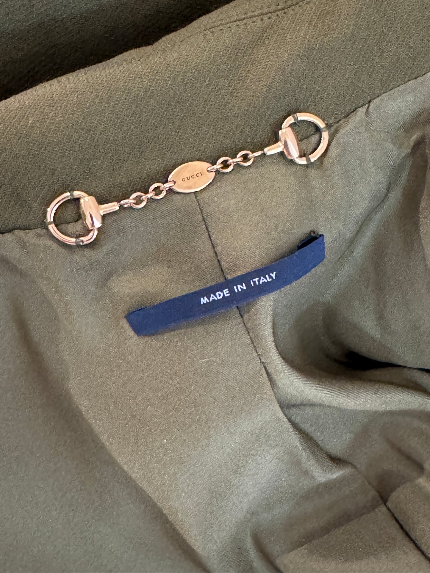 Gucci Frida Giannini Prefall 2013 Look 18 Kaki wool coat