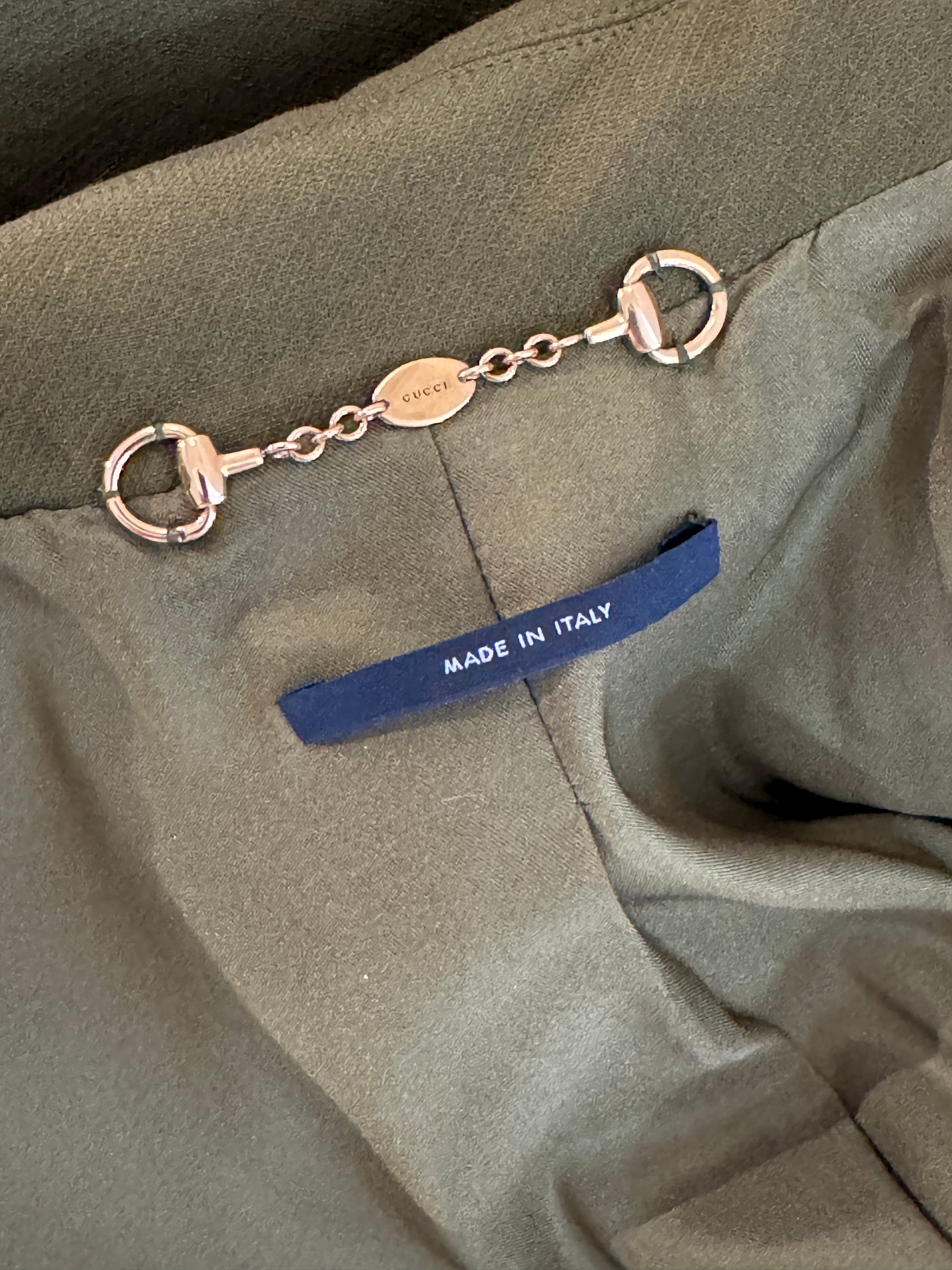 Gucci Frida Giannini Prefall 2013 Look 18 Kaki wool coat