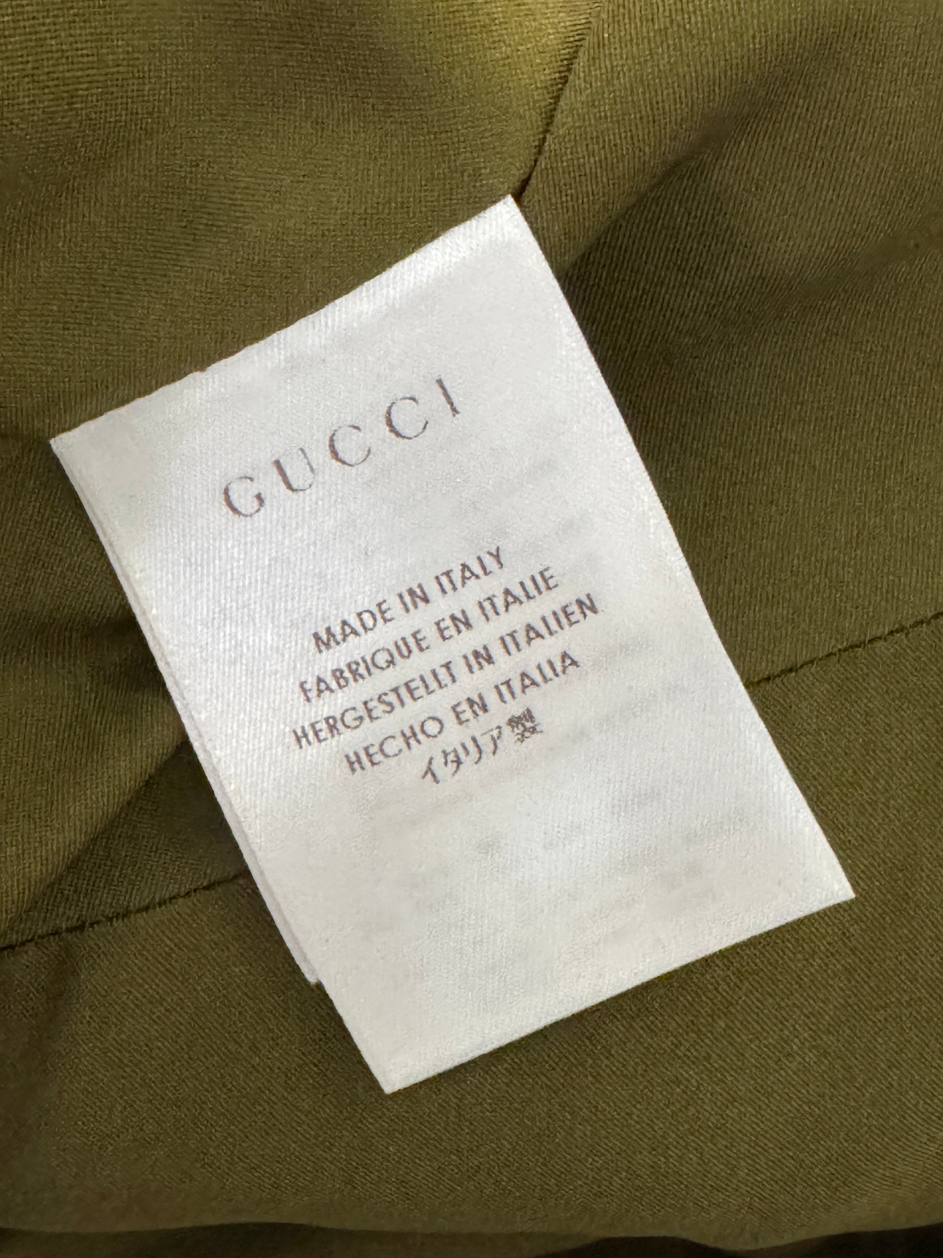 Gucci Frida Giannini Prefall 2013 Look 18 Kaki wool coat