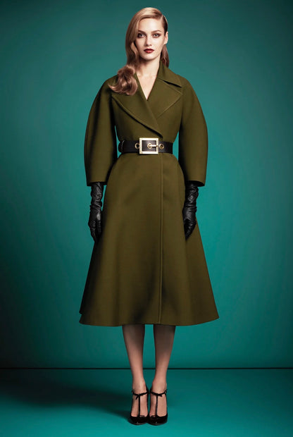 Gucci Frida Giannini Prefall 2013 Look 18 Kaki wool coat