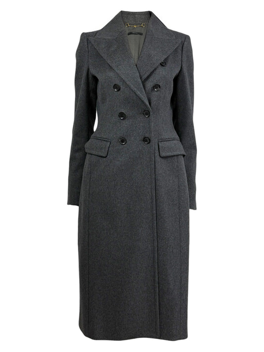 Gucci Frida Giannini Prefall 2013 grey coat