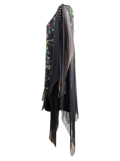 Gucci Frida Giannini Resort 2013 Look 3 Floral crepe printed dress