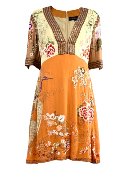 Gucci Frida Giannini Spring 2015 Look 43 Japanese crepe silk dress