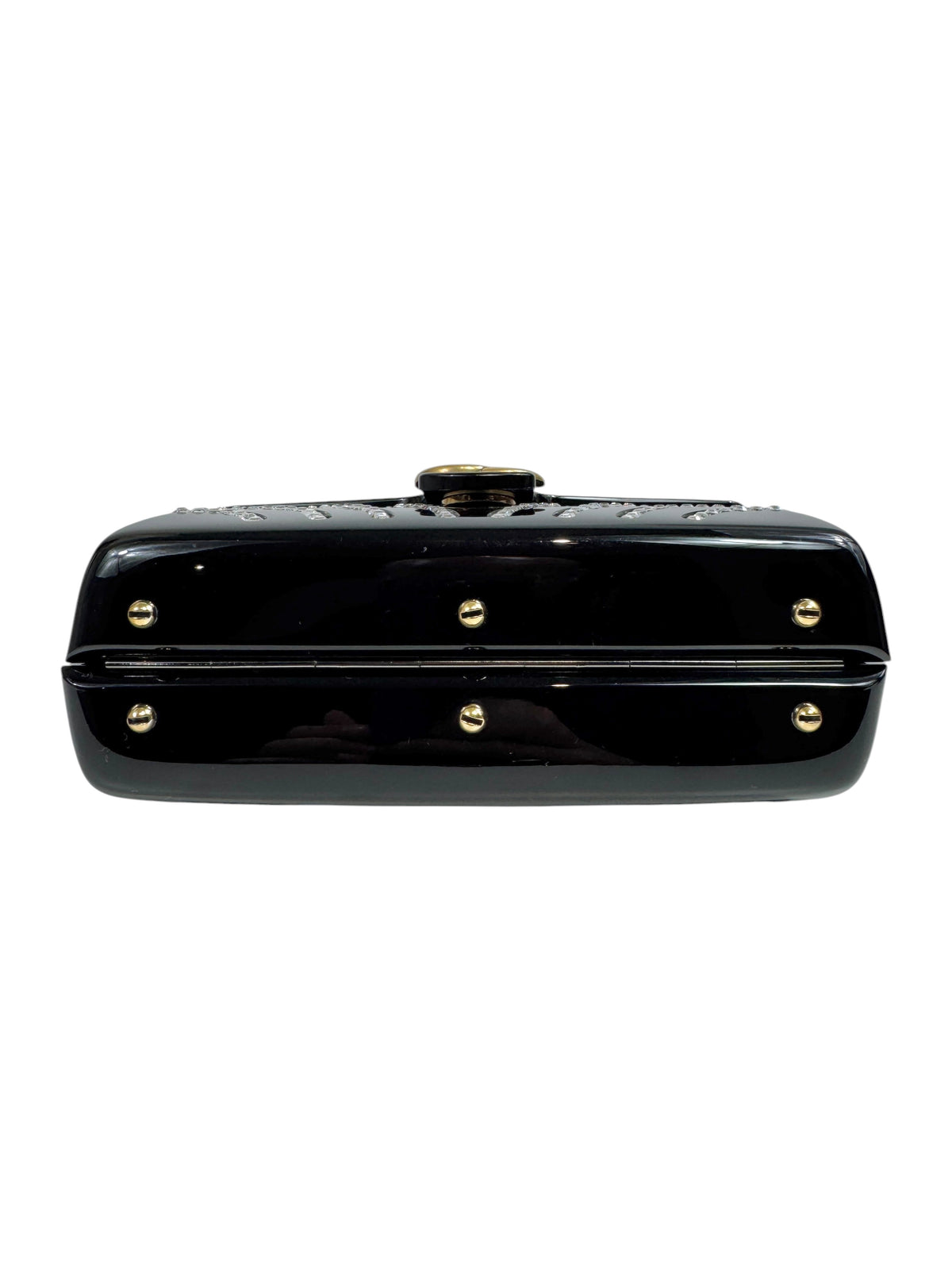 Gucci Marmont clutch resin and rhinestones